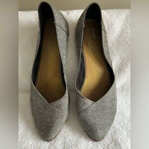 TOMS Women's Gray Confetti Flats